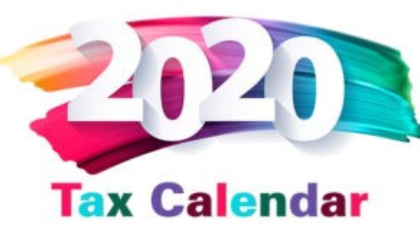 2020 Tax Calendar