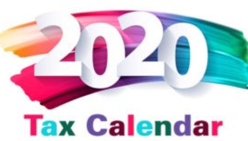 2020 Tax Calendar