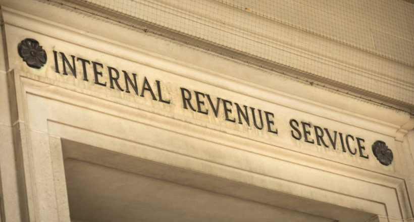 IRS tax building in Washington DC USA